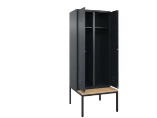 locker voor scheiding van kleding,HxBxD 2120x800x815mm,2vak - 2