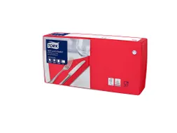Tork 477861 Soft Lunchservet Advanced Rood 33x33cm