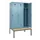 locker met bank,voor scheiding van kleding,HxBxD 2120x1200x815mm,3vak