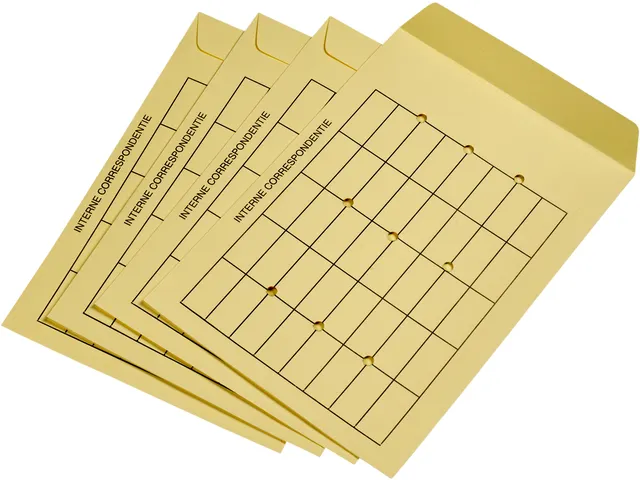 Envelop Interne Circulatie EB4 262x371mm 170gr gegomd creme 25 stuks