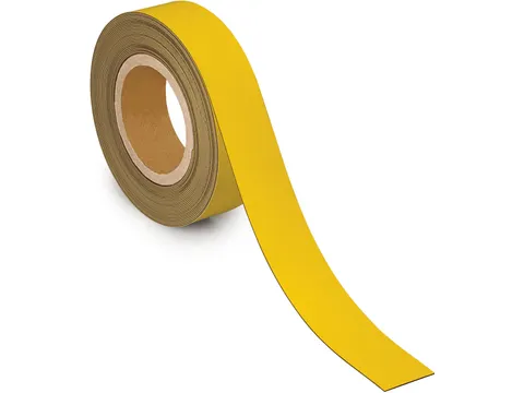 Magnetisch Etiketband Beschrijf- En Wisbaar Geel