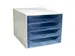 Ladenblok Ecobox 4 Laden A4+ Blauw