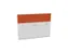 cache de banque d'accueil p. table de bureau Bl-blanc BN3012-orange