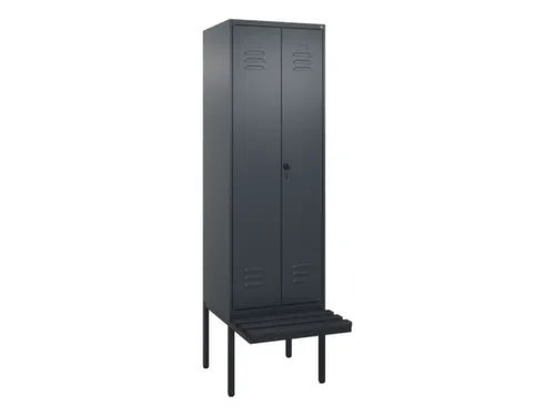locker voor scheiding van kleding,HxBxD 2120x600x815mm,2vak
