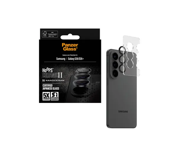 PanzerGlass Hoops Ceramic Samsung Galaxy S26 Camera Lens Protector Gla