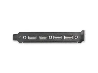 4-poorts USB A vrouwelijke sleufplaatadapter - 2