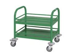 Serveerwagen,Draagverm. 80Kg,2Etage(S),Staaletage,Groen