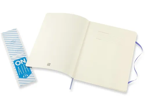 Notitieboek Moleskine XL 190x250mm lijn soft cover hydrangea blue
