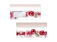 Kerst envelop Sigel Frozen gestanst venster druk binnenin 90gr DL (110