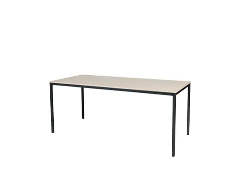 Domino Basic Tafel Vaste Hoogte 1800x800mm Robson Eiken Zwart 4-Poots