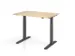 Bureau assis-debout électrique 700-1200x1200x800mm chêne/graphite