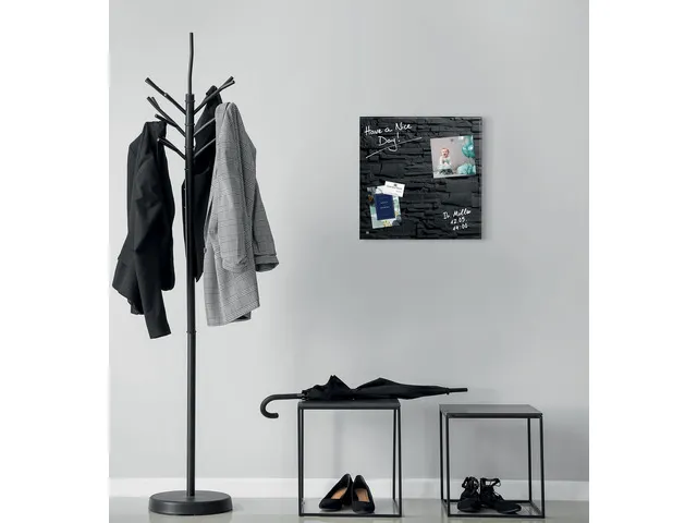Glasmagneetbord Sigel Artverum 480x480x15mm leisteen