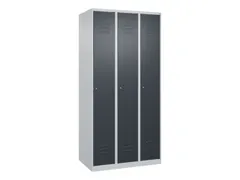 locker voor scheiding van kleding,HxBxD 1850x900x500mm,3vak