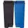 Recycling binnenbakken 2x15 liter End Step RVS Zwart Blauw Kunststof