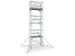 échafaudage pliant,mezzanine modulaire H 5,55m,lxP 1800x600mm