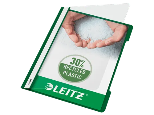 Snelhechter Leitz 4191 standaard A4 groen 30% gerecycled plastic