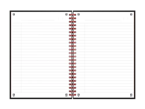 Notitieboek Oxford Black n' Red A5 70v lijn