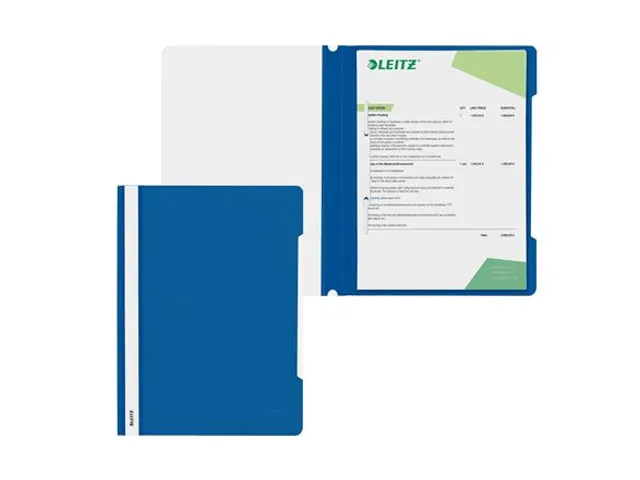 Snelhechter Leitz 4191 standaard A4 blauw 30% gerecycled plastic