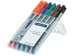 Viltstift Staedtler OHP Lumocolor 318 Fijn 0.6mm Assorti 6 stuks