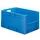 Euronorm Stapelkrat Blauw 320x600x400mm 60l Gesloten Grijpopening