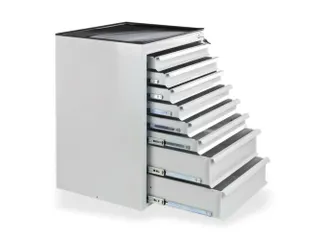 ladekast,HxBxD 900x710x550mm,8lade(n),volledig uittrekbaar - 1