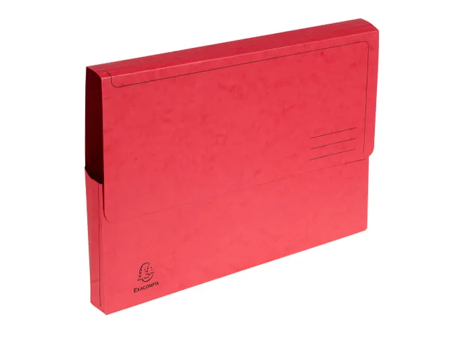 Pocketmap glanskarton A4 rood