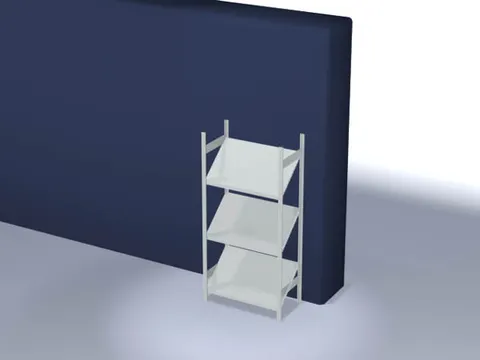 Inhaakstelling Basisveld 2000x1060x535mm 3legborden Schuin