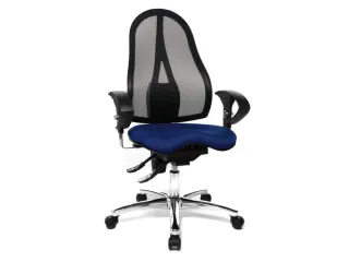Topstar bureaustoel Sitness 15 met permanent-contactmechanisme Blauw - 3