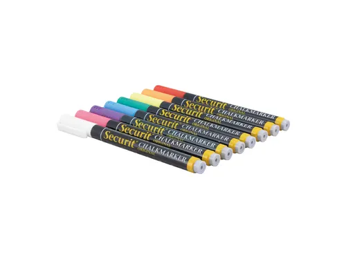 Krijtstift Securit Sma-100 Rond 1-2mm Assorti 7 Stuks