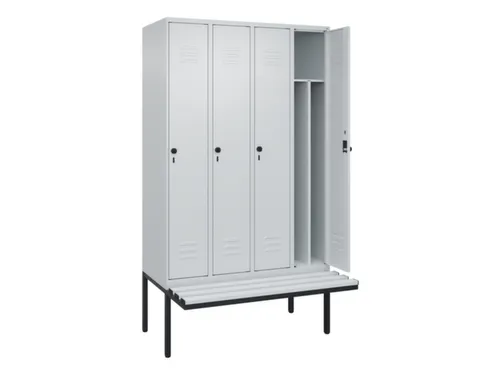 locker voor scheiding van kleding,HxBxD 2120x1200x815mm,4vak