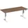 Elektrisch ihv bureau,HxBxD 630-1280x1800x800mm,blad notenboom