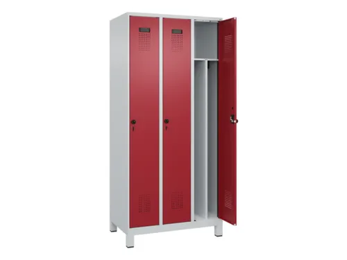 locker voor scheiding van kleding,HxBxD 1950x900x500mm,3vak