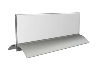 Tafelnaambord Europel 2 61x210mm acryl aluminium - 1