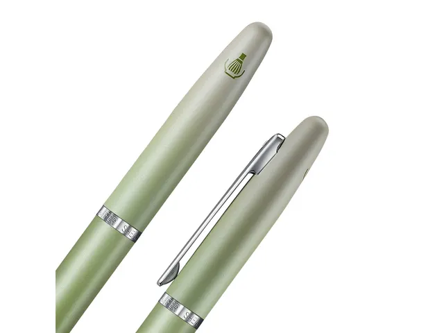Rollerball Sheaffer VFM E9431 Matcha Green ombre, chrome trims