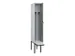locker met bank,voor scheiding van kleding,HxBxD 2120x300x815mm,1vak