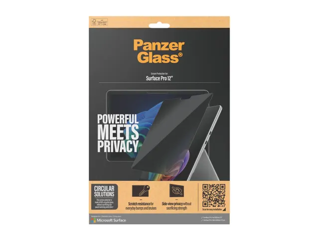 PanzerGlass 2-Way Privacy Screen Protector Microsoft Surface Pro 12