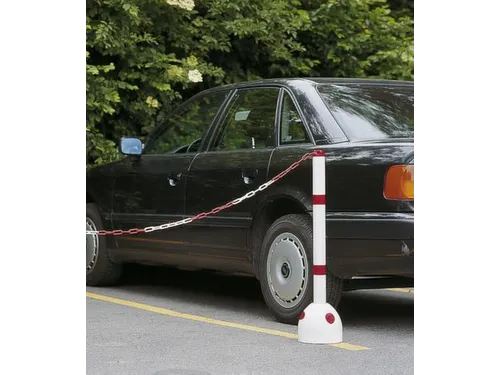 Parkeerpaddestoel Ø 225Mm H 900Mm Met Paal Wit