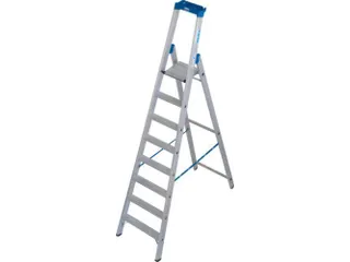 industriële ladder,eenzijdig,8treden m. R13-laag,treden met profiel - 1