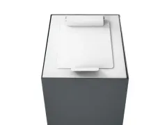 Top met klepdeksel voor modulaire afvalscheidingsunit 60 Liter Wit