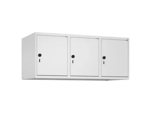 opzetkast,v. locker,3vak.,vak B 400mm,HxBxD 500x1200x500mm,vleugeldeur