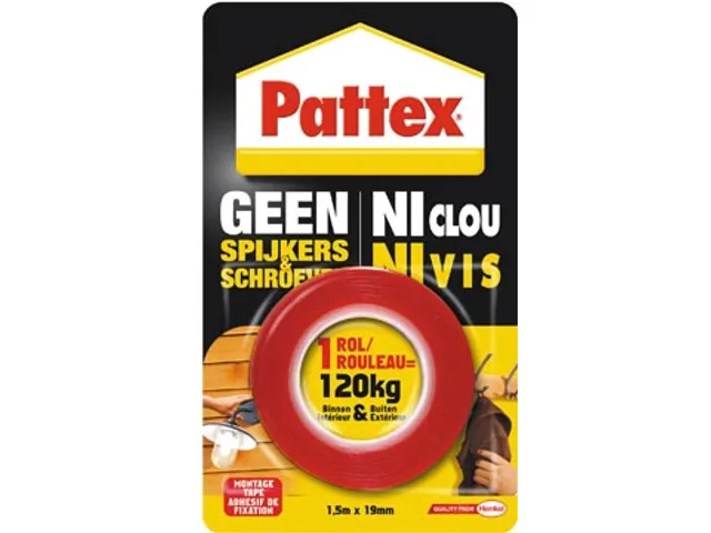 montagetape Geen Spijkers & Schroeven, tot 120kg
