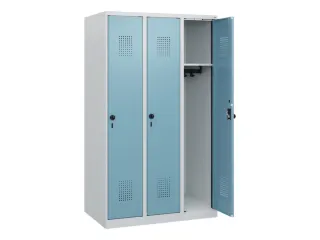 schoollocker,HxBxD 1530x900x500mm,3vak,vak B 300mm,draaigrendel - 1