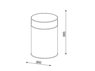 Prullenbak 20 Liter Metaal Zilver - 2