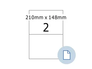 Etiket HERMA 8402 A4 EXPRESS 500 210x148 mm wit 1000 stuks - 2