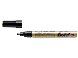 Viltstift Pilot Super Color Lakmarker Ronde Medium punt Goud
