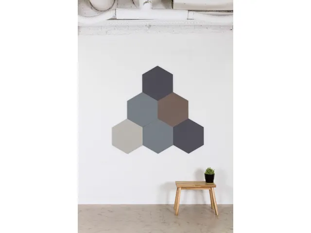 Panneau affichage Héxagone Orange Ø 60cm