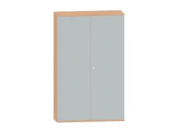 Kantoorkast 1920x1000x430mm Decor Romp Beuken Decor Front Lichtgrijs