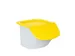 ingrediëntendispenser,HxBxD 280x400x440mm,15l,PP,bak/deksel wit/geel