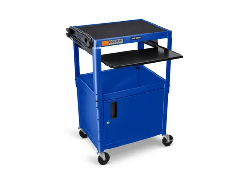 bijzetwagen,HxLxB 610-1060x610x460mm,blauw,2niveau(s)