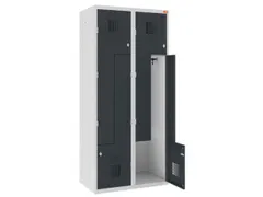 Z-garderobekast,HxBxD 1800x800x500mm,draaigrendel,romp RAL7035